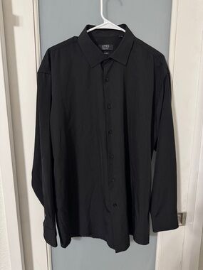Jones New York Men's Black Long-Sleeve Dress Shirt